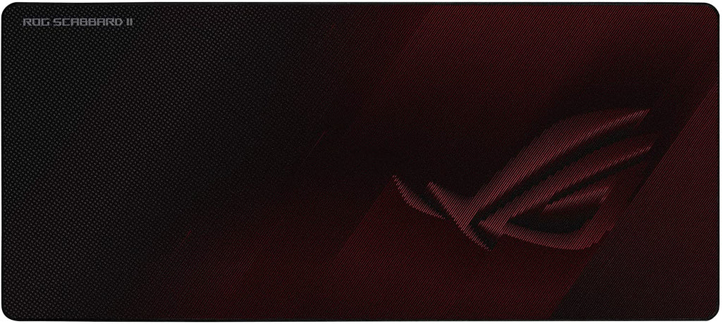 ASUS ROG SCABBARD II Gaming Mouse Pad, Extended Size (900x400mm) Water/Oil/Dust Respellent, Anti-Fray, Soft Cloth With Rubber Base - Image 1