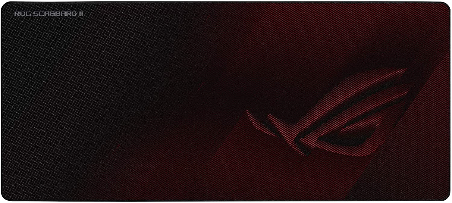 ASUS ROG SCABBARD II Gaming Mouse Pad, Extended Size (900x400mm) Water/Oil/Dust Respellent, Anti-Fray, Soft Cloth With Rubber Base - Image 1