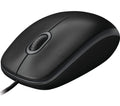 Logitech B100 Optical USB Mouse 800dpi for PC Laptop Mac Tux Full Size Comfort smooth mover 3yr wty - Image 1