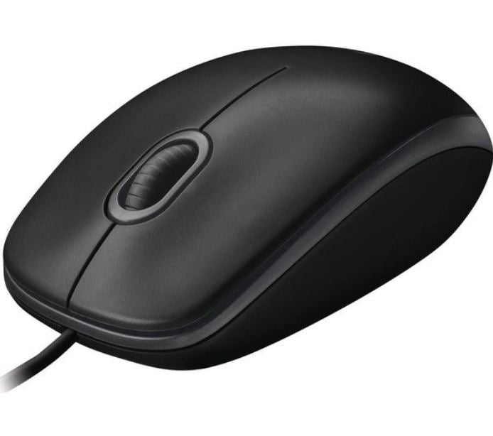 Logitech B100 Optical USB Mouse 800dpi for PC Laptop Mac Tux Full Size Comfort smooth mover 3yr wty - Image 1
