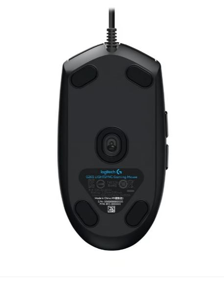 Logitech G203 LIGHTSYNC RGB 6 Button Gaming Mouse 200 – 8,000 dpi USB data format: 16 bits/axis USB report rate:1000Hz (1ms) Microprocessor: 32-bitARM - Image 4