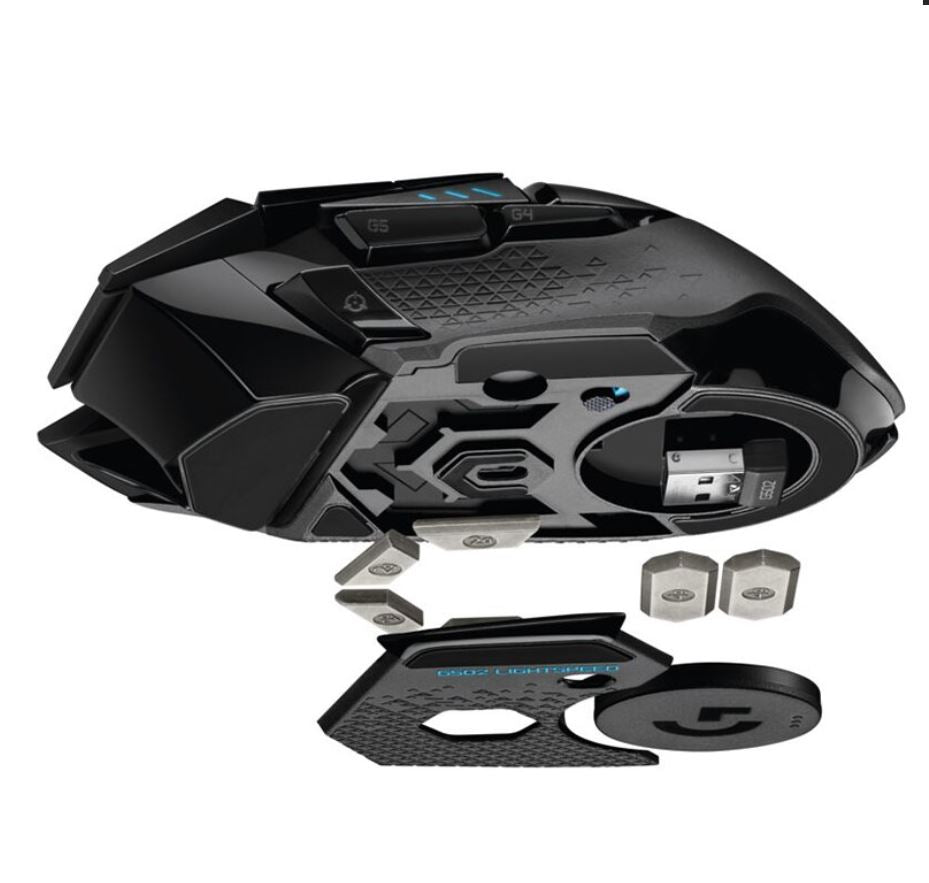 (LS) Logitech G502 Lightspeed USB Wireless Gaming Mouse 1ms 16000 DPI Mechanical Button Shifting POWERPLAY RGB Lighting 114g 16g weight - Image 3