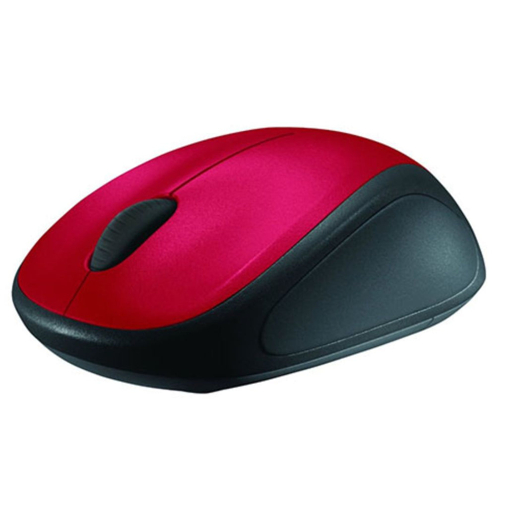 Logitech M235 Wireless Mouse Red Contoured design Glossy Comfort Grip Advanced Optical Tracking 1-year battery life - Image 4