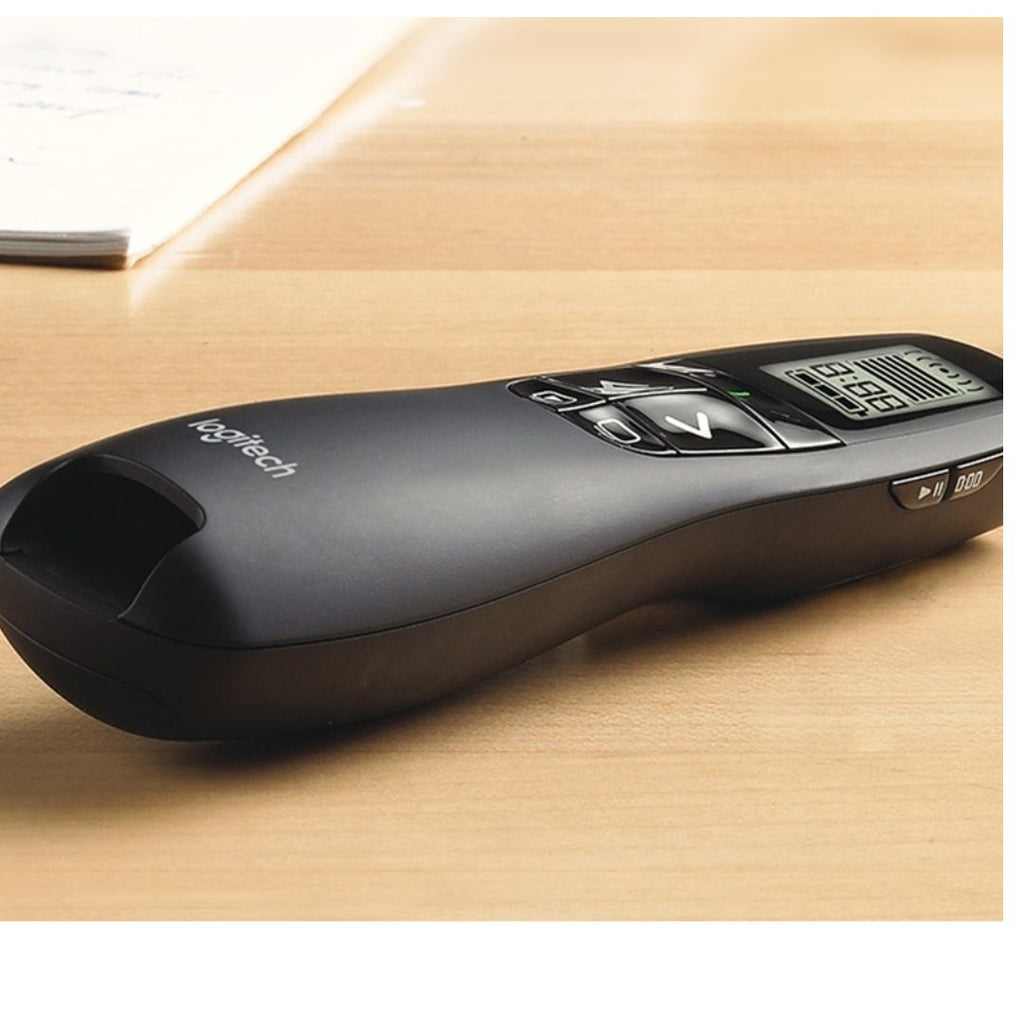 (LS) Logitech R800 Laser Presentation Remote LCD display  time tracking 30m Range, 2.4GHz Instuitive slideshow controls ~MILT-R700PRO 910-003508 - Image 4