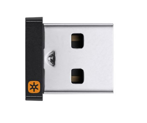 Logitech USB Unifying Receiver Connects Wireless Keyboard Mouse Multiple 6 Devices to Your Computer 10m Range Tiny Size  910-005934/910-005933 - Image 1