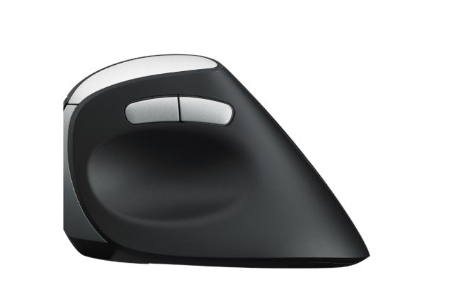 RAPOO EV250 Ergonomic Vertical Wireless Mouse 6 Buttons 800/1200/1600 DPI Optical Silent Click Mice - Black (Renamed from MV20) - Image 2