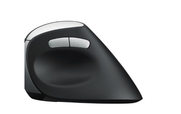 RAPOO EV250 Ergonomic Vertical Wireless Mouse 6 Buttons 800/1200/1600 DPI Optical Silent Click Mice - Black (Renamed from MV20)