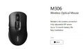 RAPOO M306 2.4 Wireless Optical Mice with Side FWD and Back Buttons. 12 Months Long Battery Life, Easy Installation. Adjustable DPI 3200. Office Mice. - Image 1