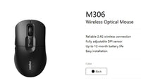 RAPOO M306 2.4 Wireless Optical Mice with Side FWD and Back Buttons. 12 Months Long Battery Life, Easy Installation. Adjustable DPI 3200. Office Mice. - Image 2