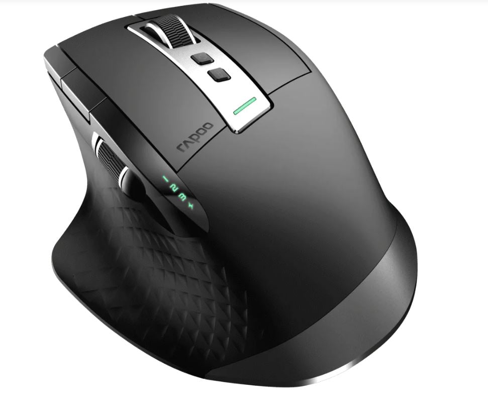 RAPOO MT750PLUS Multi-Mode Wireless Ergonomic Mouse - 800-4000 DPI Sensor Bluetooth 5.0 and 2.4 GHz - Image 1