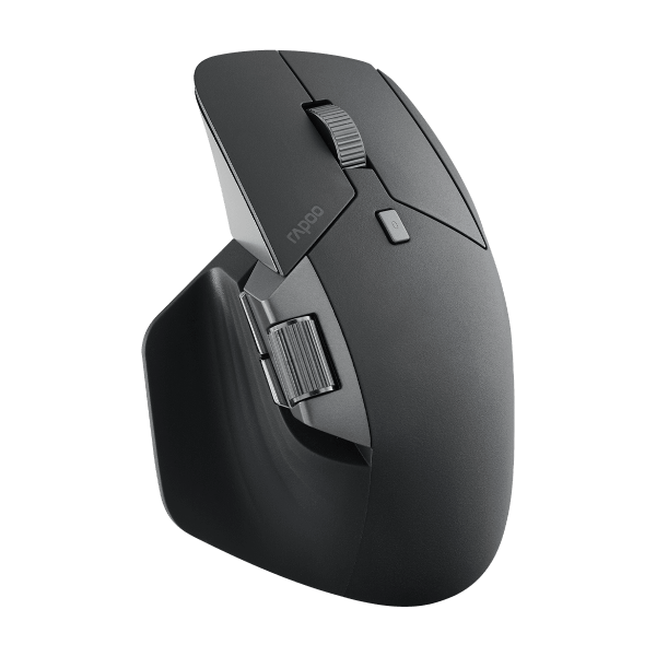 RAPOO MT760L BLACK Multi-mode Wireless Mouse -Switch between Bluetooth  5.0 and 2.4G -adjust DPI from 800 to 4000 - Image 2