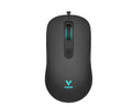 RAPOO V16 RGB Wired USB Optical 12800DPI Gaming Mouse Black - Image 1