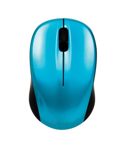 Verbatim GO Nano Caribbean Blue Mouse Wireless 2.4GHz Wireless Optical, Ultra Compact, 3 Buttons, 1600dpi, Nano Receiver - Image 1