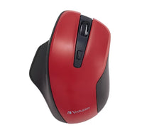 Verbatim Silent Ergonomic Wireless LED Mouse Red - Image 2