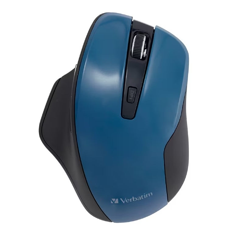 Verbatim Silent Ergonomic Wireless LED Mouse Blue - Image 2