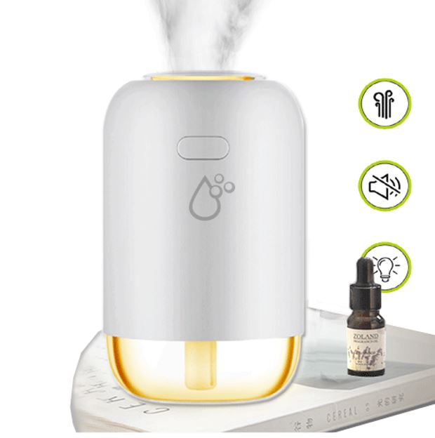 Sansai HUD-303C Portable Humidifier 260ml LED night light moisturize air reduce dust unpleasant smell Quiet 1.5-2W USB power access 4H Spray time - Image 1