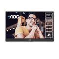 AOC 15.6inch FHD IPS 1920x1080 16:9, 800:1 Contrast 230 Nits 2x USB-C 1x Mini HDMI 2.0 1Wx2 Speakers Foldable Smart Cover VESA Mount Portable Monitor - Image 1
