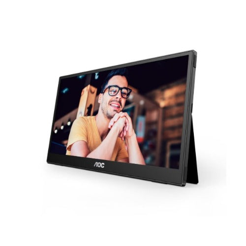 AOC 15.6inch FHD IPS 1920x1080 16:9, 800:1 Contrast 230 Nits 2x USB-C 1x Mini HDMI 2.0 1Wx2 Speakers Foldable Smart Cover VESA Mount Portable Monitor - Image 4