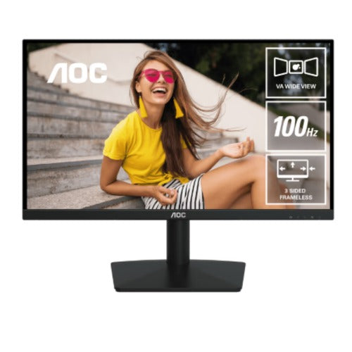 AOC 21.45"100Hz 1920 × 1080 (FHD) VGA × 1 HDMI 1.4 × 1 AdaptiveSync 3-Sided Frameless Low Blue Mode, Office, POS, Business, Uni, Home Monitor - Image 1