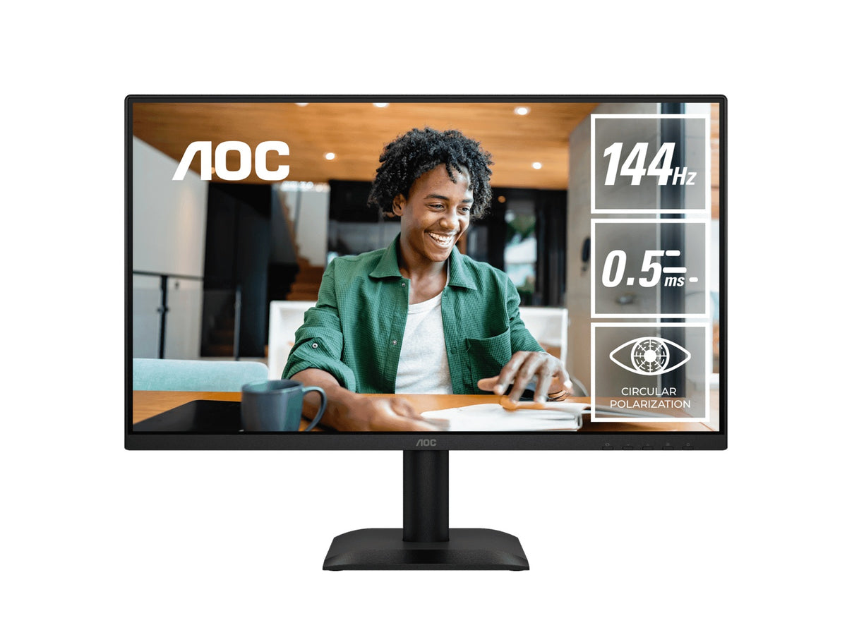 AOC 23.8" IPS, 1920×1080@144Hz, 4ms GtG, 300 cd/m², 1500:1, 178° VA, sRGB 112%, HDMI/DP, tilt -5°~23°, 16.7M colors, 16W (LS) - Image 5