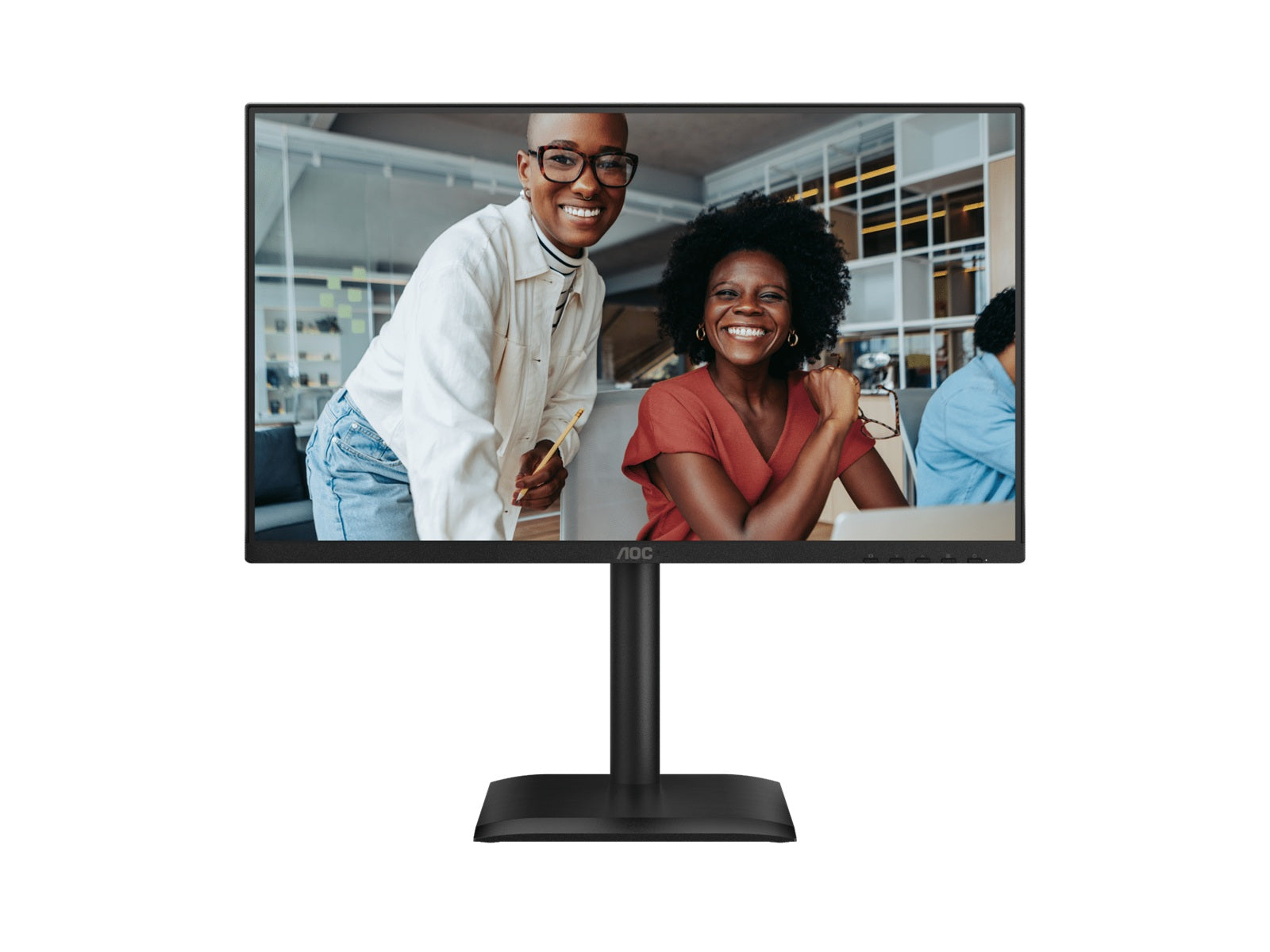 AOC 23.8" IPS, 1080p 120Hz, 300 nits, 1500:1, 4ms/1ms, 96% NTSC, HDMI 1.4, DP 1.2, VGA, USB3.2×4, 2×2W speakers, fully adjustable stand, VESA - Image 1