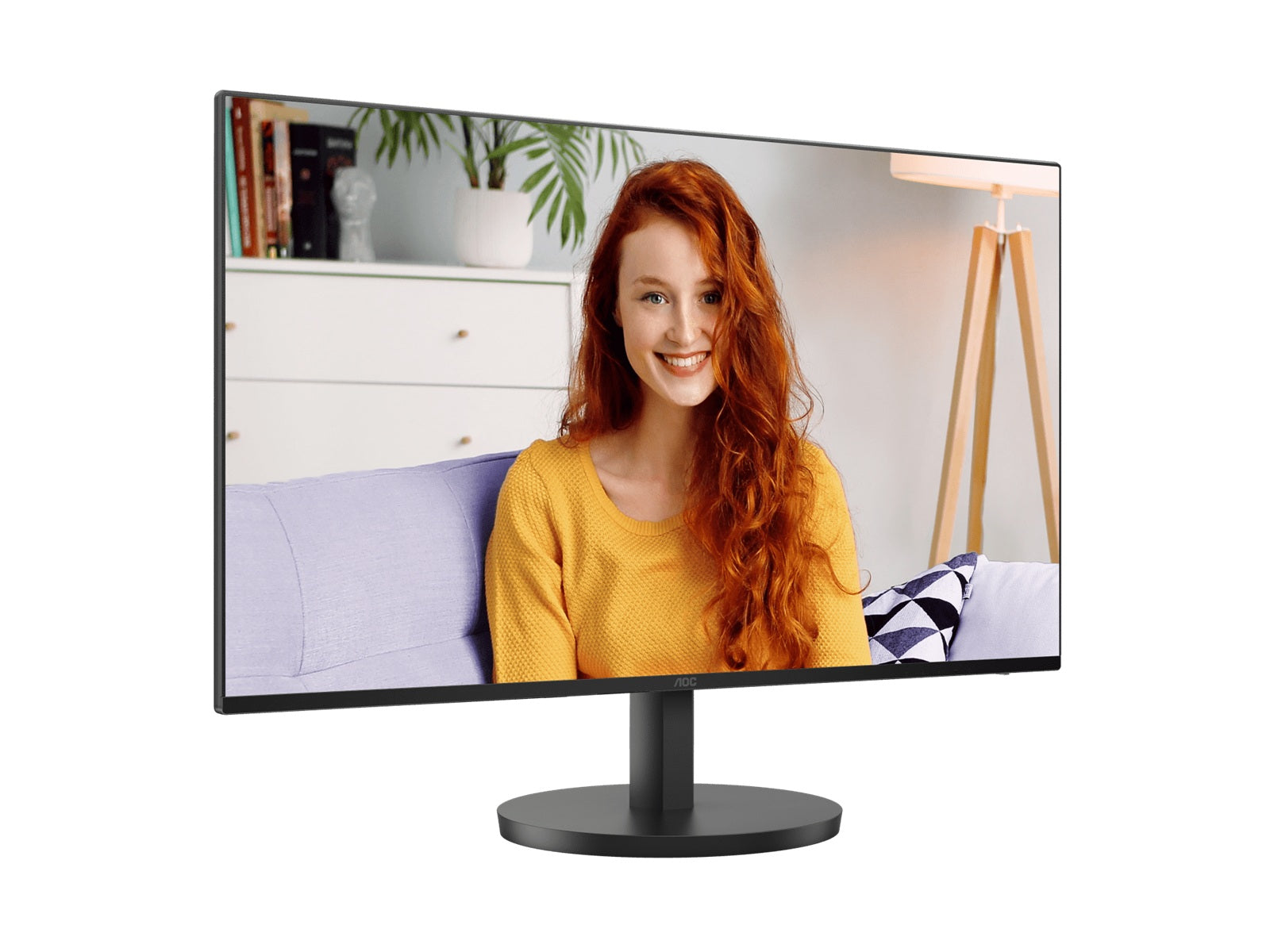 AOC 27" IPS, 120Hz, 250cd/m2,  Full HD 1920×1080 @ 100Hz – HDMI, 1920×1080 @ 60Hz – VGA, Flicker Free, VESA 100, Office Monitor (LS) - Image 2