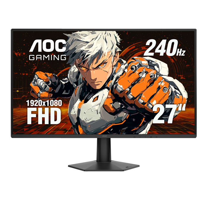 AOC 27G50Z, 27", IPS, FHD 1920x1080, 240Hz, 0.5ms, 300nits, DisplayPort 1.4, HDMI 2.0, VESA mount - Image 1