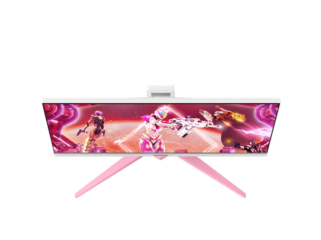 AOC AGON 27" QHD Gaming Monitor – 170Hz QHD IPS, 1ms GtG, 1.07B colors, Delta E<2, HDMI 2.0, DP 1.4, USB hub, pink & white design, height adjustable - Image 3
