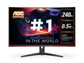 (LS) AOC 31.5" Curved Monitor (C32G2ZE) – FHD 240Hz VA, 0.5ms, 1500R curve, 123% sRGB, DP 1.2, HDMI 2.0, Delta E<2, tilt adjustable, 3000:1 contrast - Image 1