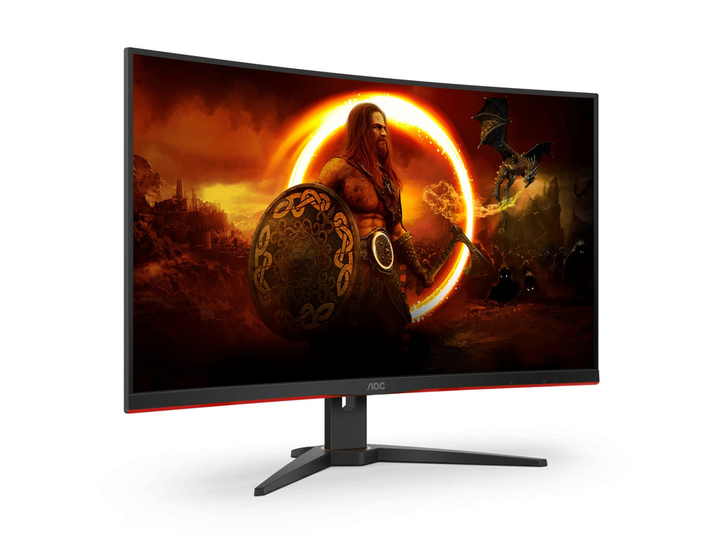 (LS) AOC 31.5" Curved Monitor (C32G2ZE) – FHD 240Hz VA, 0.5ms, 1500R curve, 123% sRGB, DP 1.2, HDMI 2.0, Delta E<2, tilt adjustable, 3000:1 contrast - Image 2
