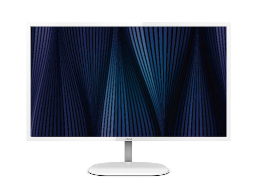 AOC 31.5" QHD IPS Monitor with 2560×1440 @ 75Hz, 4ms, sRGB 101%, DisplayPort & HDMI, sleek white design—great for sharp, vibrant visuals