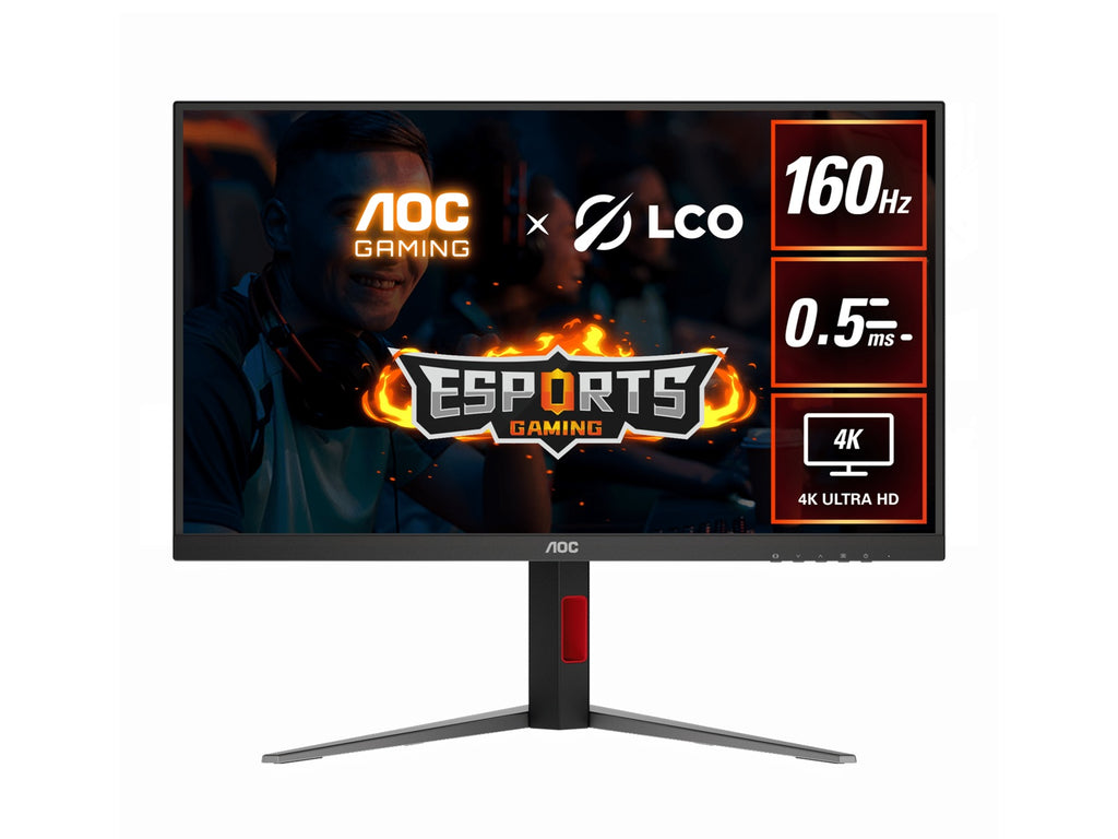 AOC 27" 4K Gaming Monitor – 160Hz 4K, 0.5ms MPRT, Fast IPS, 1.07B colors, HDR, Delta E<2, HDMI 2.1 & DP 1.4, tilt/swivel/height adjustable (LS) - Image 5