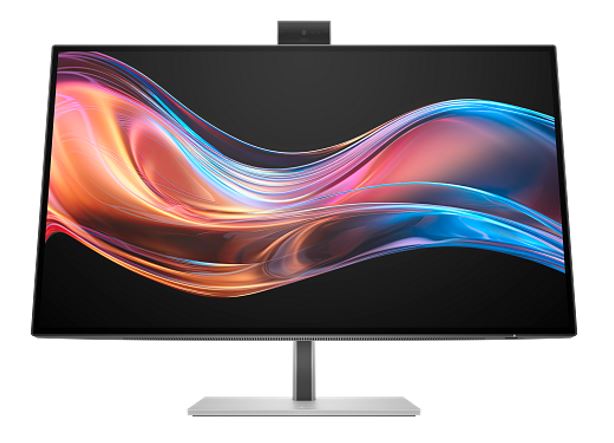 HP Series 7 Pro 727PM 27" 4K UHD Thunderbolt IPS Conferencing Monitor 3840x2160 16:9 5ms Height Adjust Tilt Swivel Pivot Webcam Speakers USB-C VESA - Image 1
