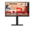 LG 24" Full HD IPS 100Hz Monitor, 1920x1080, Built-in Power&Speaker, USB-C 65W PD, RJ45, sRGB 99%, 5ms, 16:9, versatile stand Tilt/Height/Swivel/Pivot - Image 1
