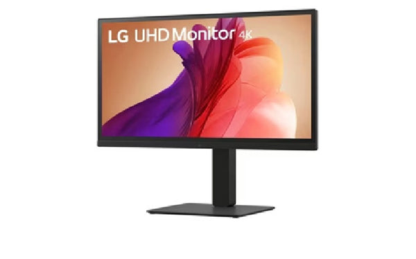 LG 27" IPS UHD 4K Monitor with 90% DCI-P3 and HDR10 support, 3840x2160, 300 nits, 5ms, Height/Pivot/Tilt/Swivel adjustable, 3-side borderless