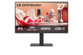 LG 27” 27BA65QB-B.AAU, QHD IPS, 100Hz, HDR10, USB-C PD 65W, Daisy Chain,KVM, 4×USB, DP/HDMI, adj. stand, 350nits, sRGB 99%, 5ms, VESA - Image 1