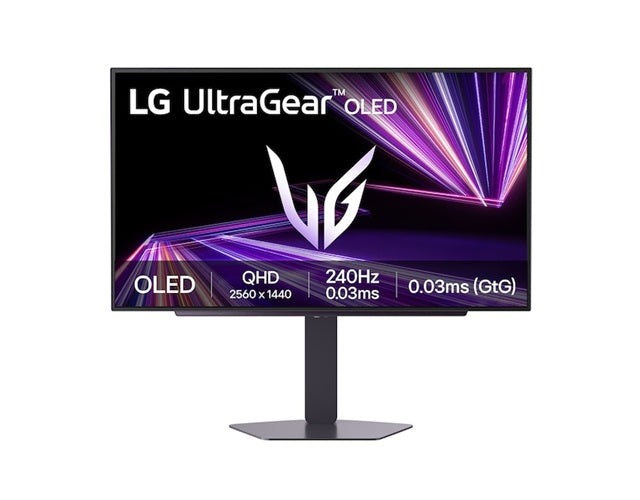 LG 27”UltraGear™ GX7 27-inch 240Hz OLED QHD Gaming Monitor |27GX704A | DisplayHDR™ True Black 400, 0.03ms (GtG), Glare Panel - Image 1