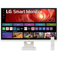 LG 27" 4K UHD IPS Smart Monitor: 3840×2160  (4K UHD), 5 ms response time, 60Hz refresh, ~350‑nit brightness, USB‑C, height/tilt pivot stand - Image 1