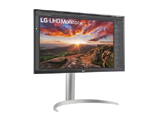 LG 27" 4K UHD IPS Monitor with USB Type-C, HDR400, DCI-P3 95%, AMD FreeSync™, 3840×2160 res, 5ms response, 60Hz, and tilt/height/pivot stand - Image 2