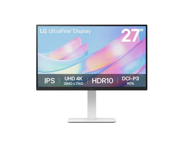 LG 27" 4K UHD UltraFine™ IPS Monitor with HDR10, DCI-P3 90%, 300 nits, 3840×2160 resolution, 5ms, 60Hz, and tilt/height/swivel/pivot stand - Image 5