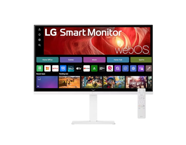LG 31.5” 4K UHD Smart Monitor with webOS, USB-C PD 65W, AirPlay 2, DCI-P3 90%, Bluetooth, 5ms, 60Hz, and tilt/height/swivel/pivot stand - Image 5