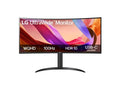 LG 34' UltraWide™ 100Hz WQHD Curved (1800R) Monitor, 3440x1440, 3-side Virtually Borderless Design, sRGB 99%, HDR10, USB-C 65W PD - Image 1
