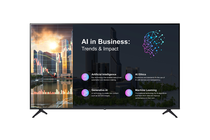 LG 75” 75PK640S  4K UHD, 60Hz, webOS25, Quad HDR, 20W speakers, Wi-Fi/Bluetooth, 300 nits, HDMI x2, signage TV - Image 1
