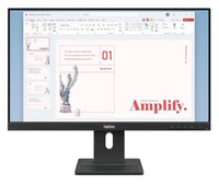 LENOVO ThinkVision E24-40 23.8"/24" 100Hz FHD IPS Monitor 1920x1080 16:9 4ms Height Adjust Tilt Pivot Swivel HDMI DP VGA Speakers VESA ~ Alternate 63E - Image 1