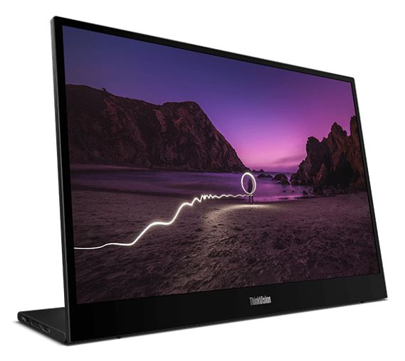 LENOVO ThinkVision M16 16" WUXGA 1920x1200 Portable Monitor 60Hz 6ms Tilt Height Adjustable 970g 178° View Angle USB-C DP 65W PD 3yr - Image 2