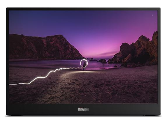 LENOVO ThinkVision M16 16" WUXGA 1920x1200 Portable Monitor 60Hz 6ms Tilt Height Adjustable 970g 178° View Angle USB-C DP 65W PD 3yr - Image 1