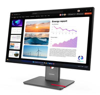 LENOVO ThinkVision P24Q-40 23.8"/24" QHD USB-C Docking Monitor 2K 2560x1440 16:9 IPS Height Adjustable Tilt Swivel Pivot DP HDMI USB-C Hub VESA - Image 3