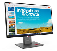LENOVO ThinkVision P24qd-40 23.8"/24" QHD IPS Monitor 2K 2560x1440 16:9 Height Adjustable Tilt Swivel Pivot HDMI USB-C DP1.4 4xUSB3.2 Hub LAN 3yr - Image 2