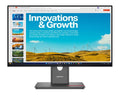 LENOVO ThinkVision P24qd-40 23.8"/24" QHD IPS Monitor 2K 2560x1440 16:9 Height Adjustable Tilt Swivel Pivot HDMI USB-C DP1.4 4xUSB3.2 Hub LAN 3yr - Image 1