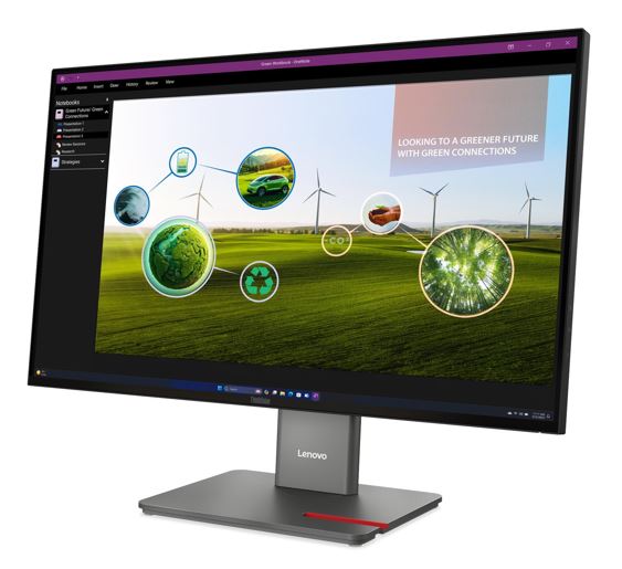 LENOVO ThinkVision P27Q-40 27" 120Hz QHD IPS Monitor 2K 2560x1440 16:9 4ms Height Adjustable Tilt Pivot Swivel HDMI DP USB hub VESA Tiny Support 3yr - Image 3